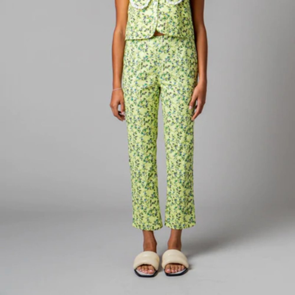 Rachel Antonoff Birdie Pant in Blueberries, Size 4, NEW
